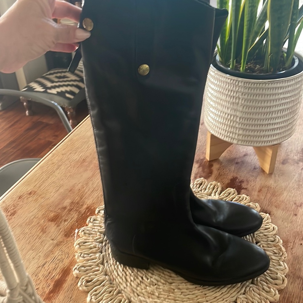 Black leather tall Sam Edelman boots. Great condition!
